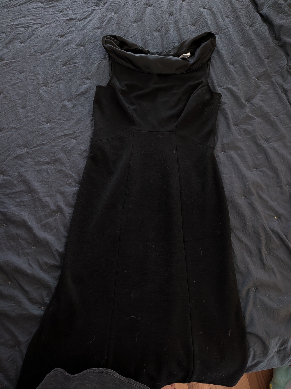 Diane Von Furstenberg Black Cowl Neck Dress